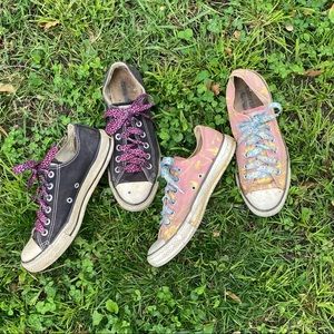 Converse low tops - 2 pair bundle